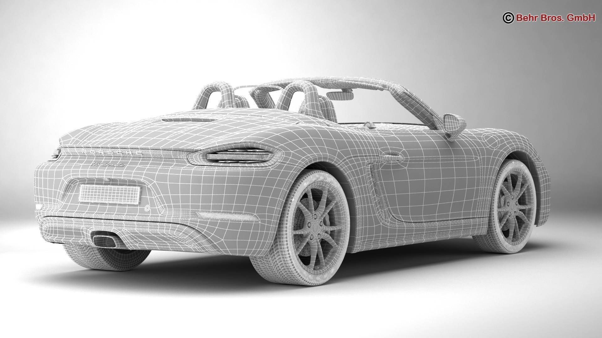 Porsche 718 Boxster 2017 3D model_18