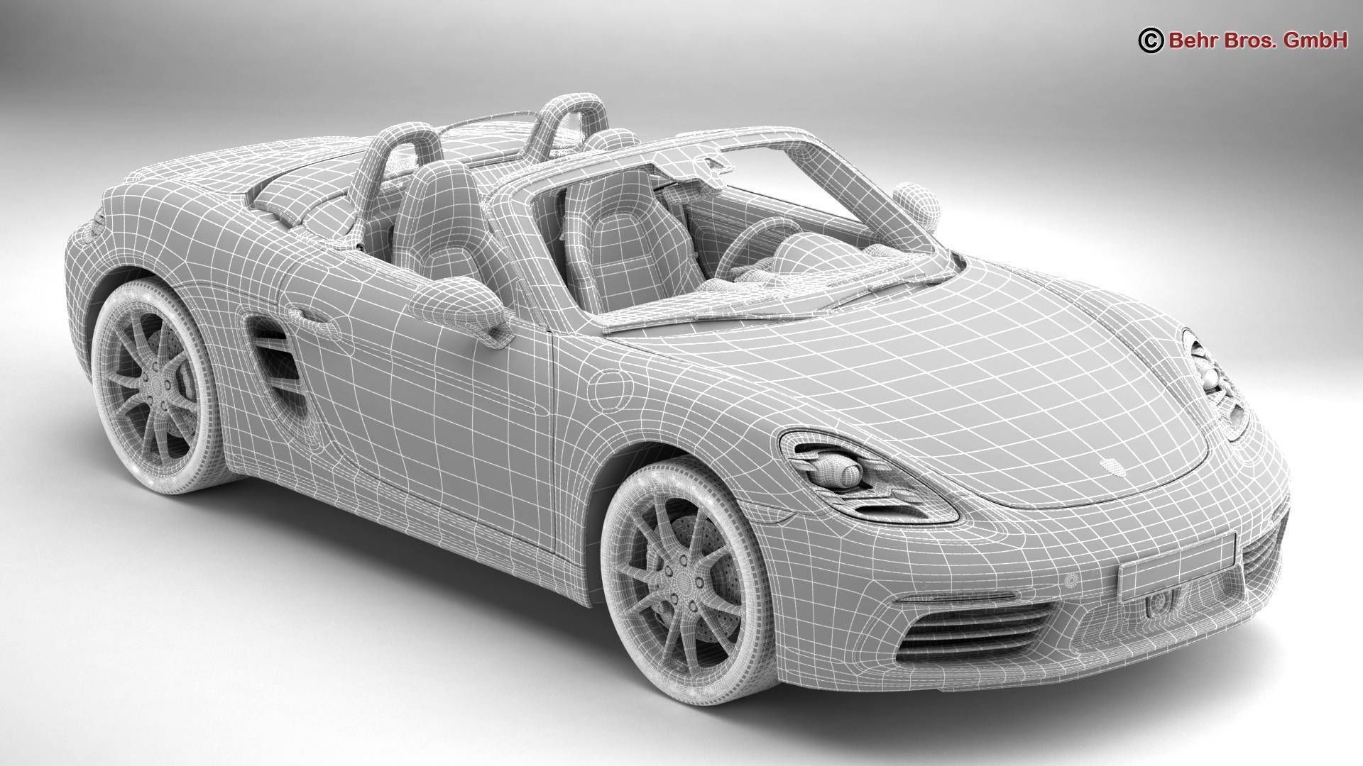 Porsche 718 Boxster 2017 3D model_15