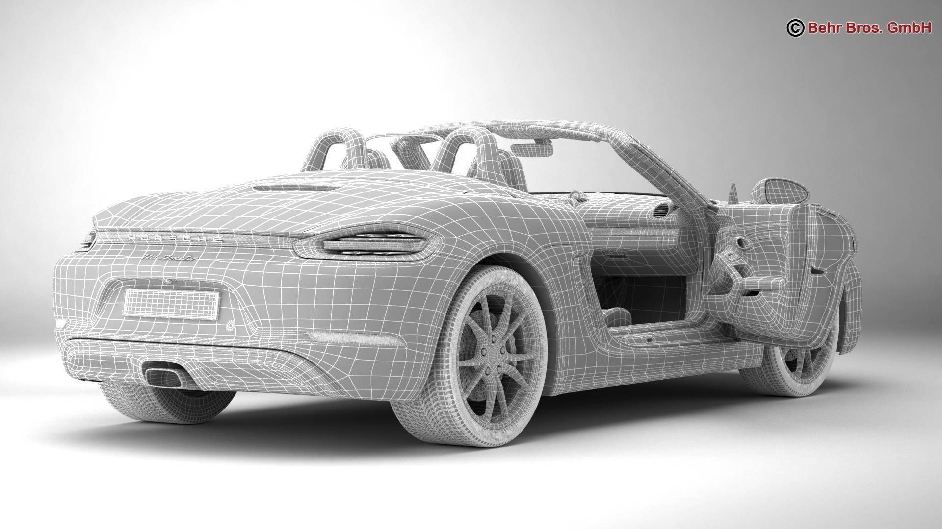 Porsche 718 Boxster 2017 3D model_19