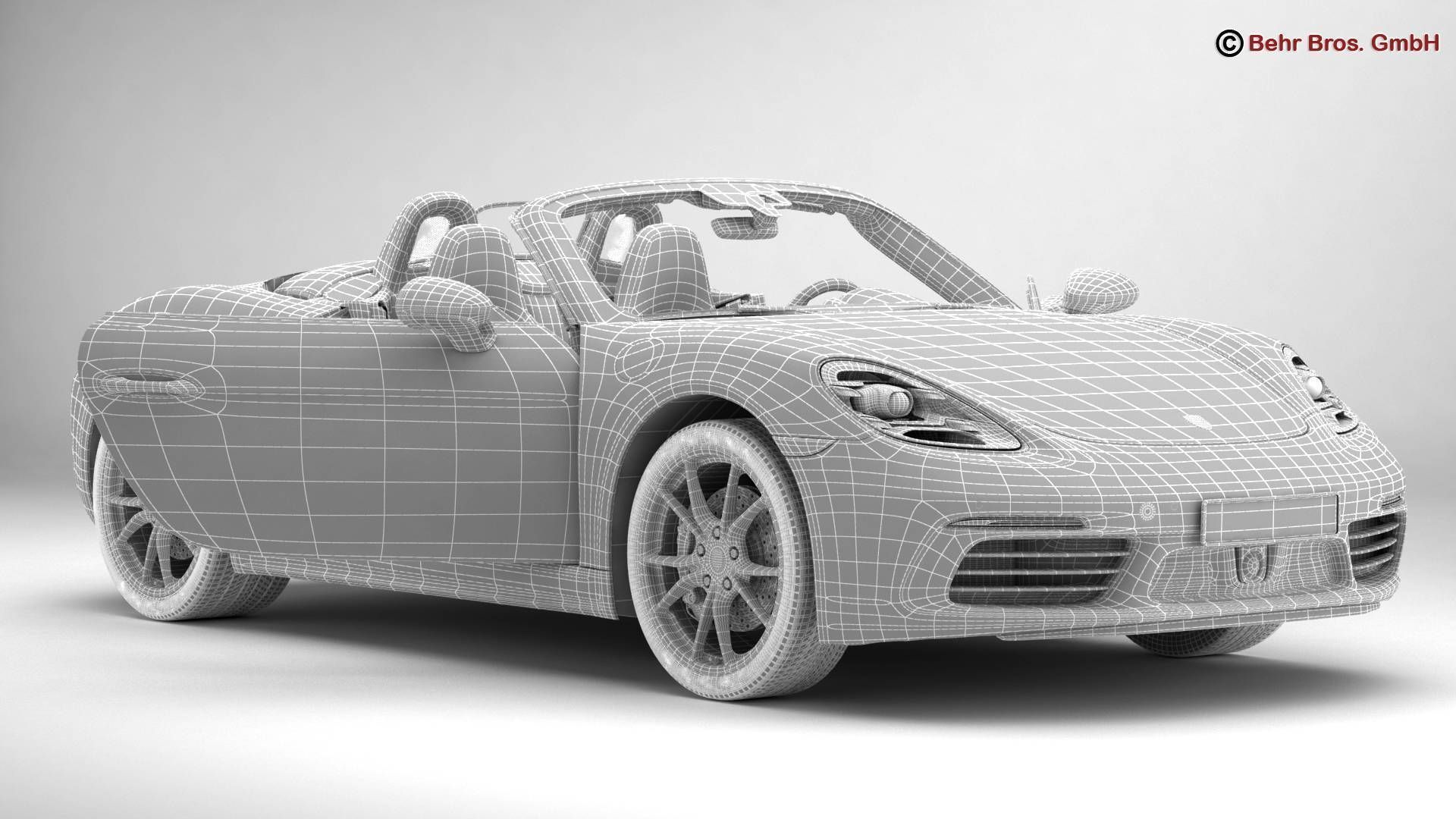 Porsche 718 Boxster 2017 3D model_17