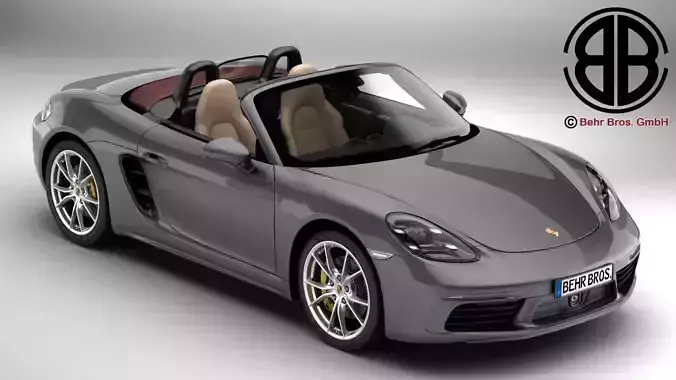 Porsche 718 Boxster 2017 3D model