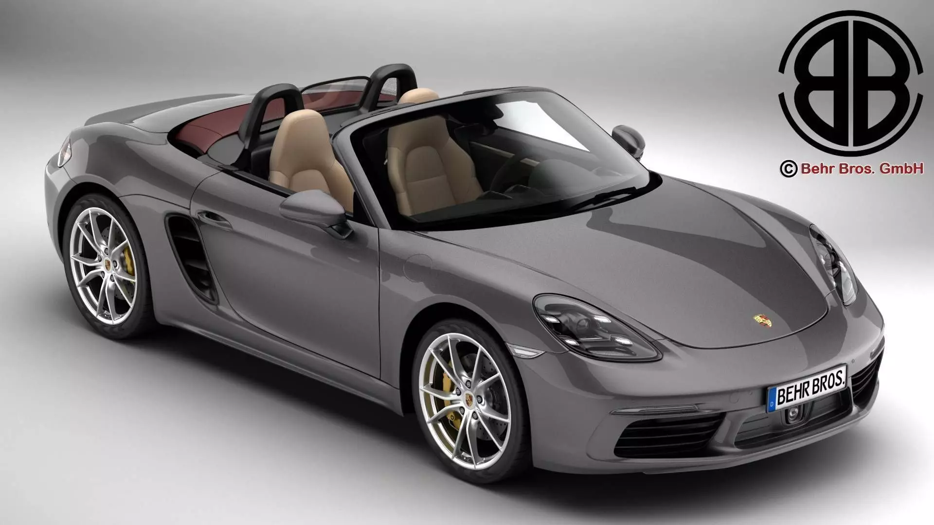 Porsche 718 Boxster 2017 3D model_0