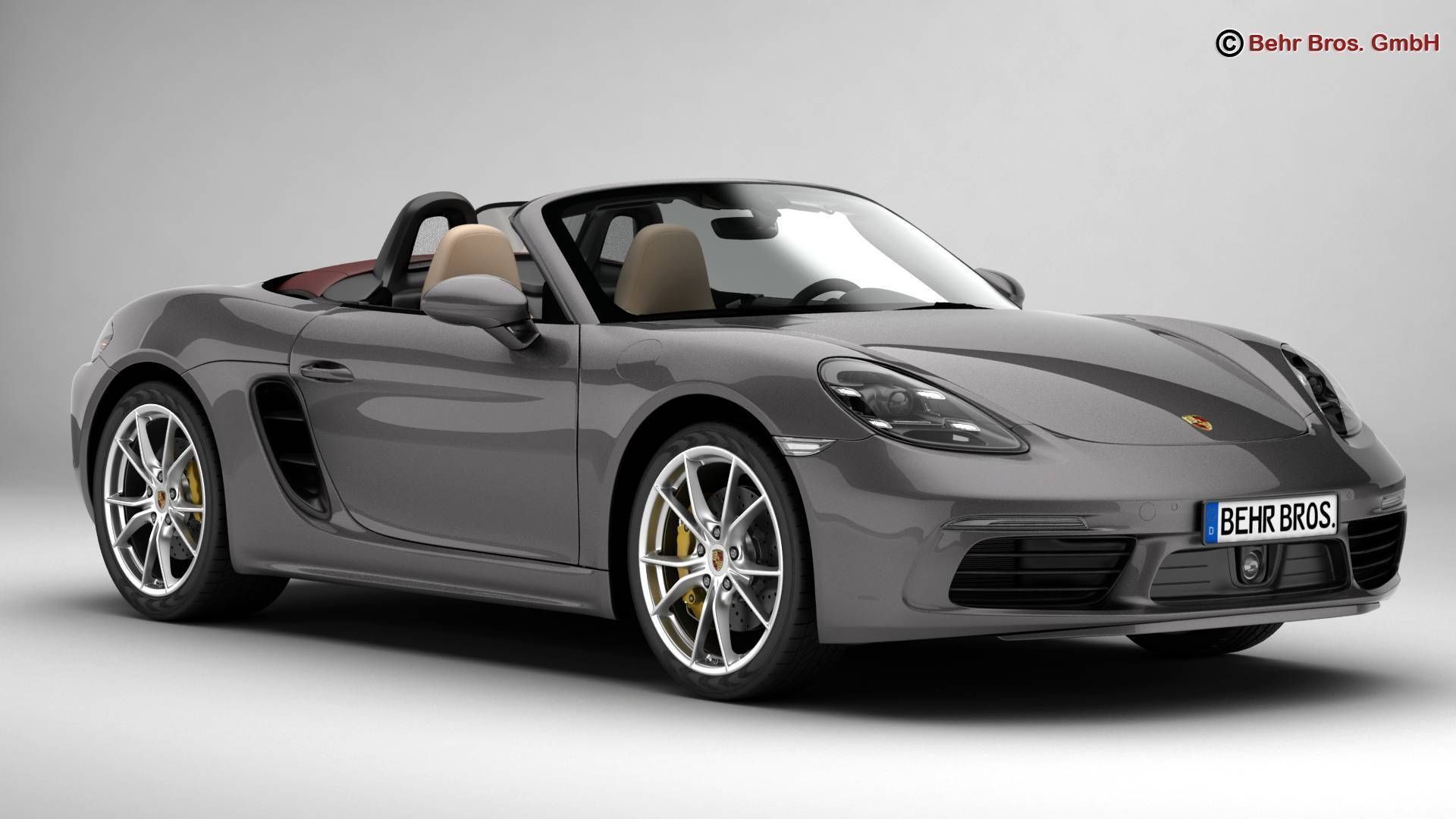 Porsche 718 Boxster 2017 3D model_1