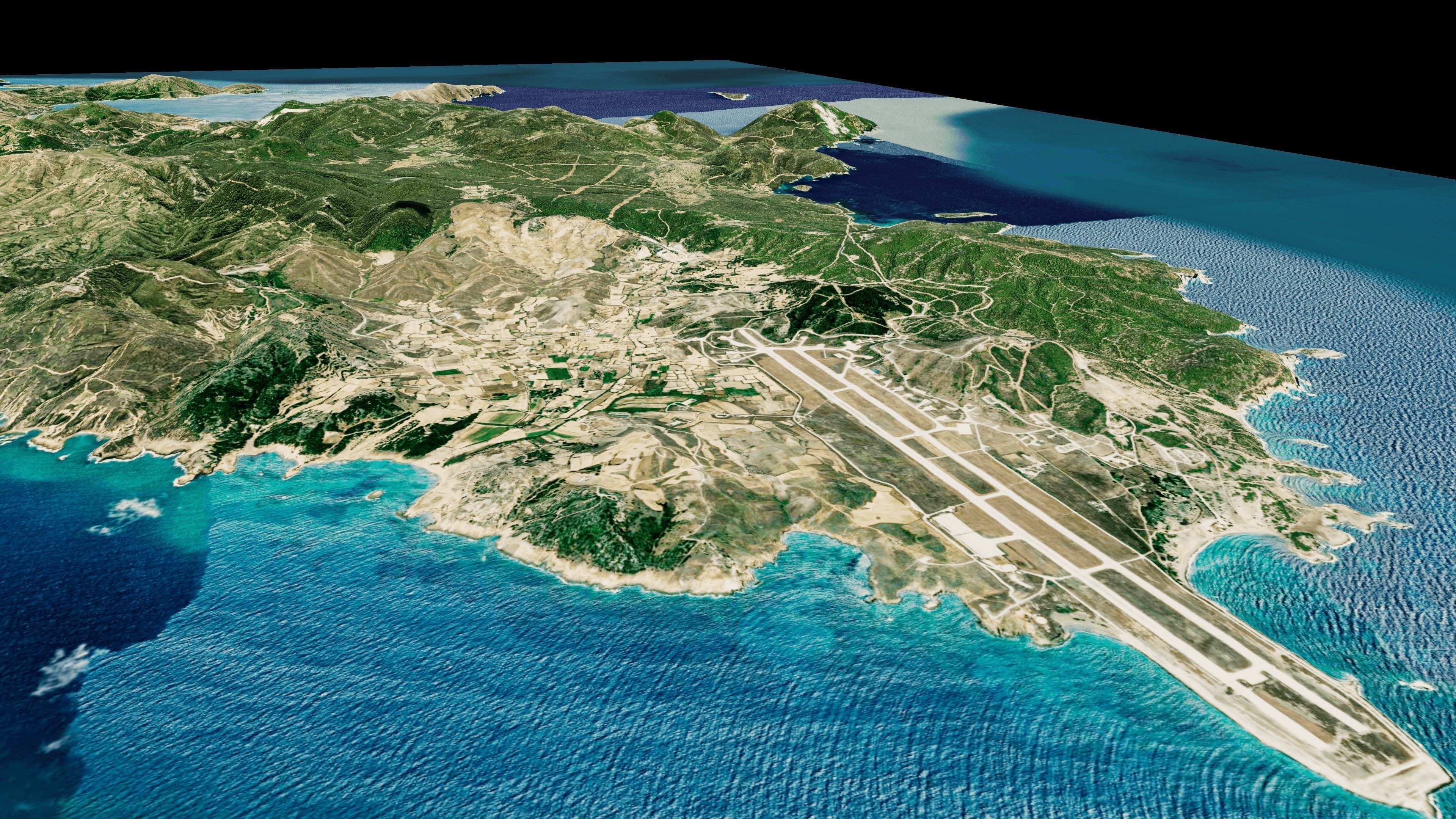skyros island full 3d model terrain 3D model_2