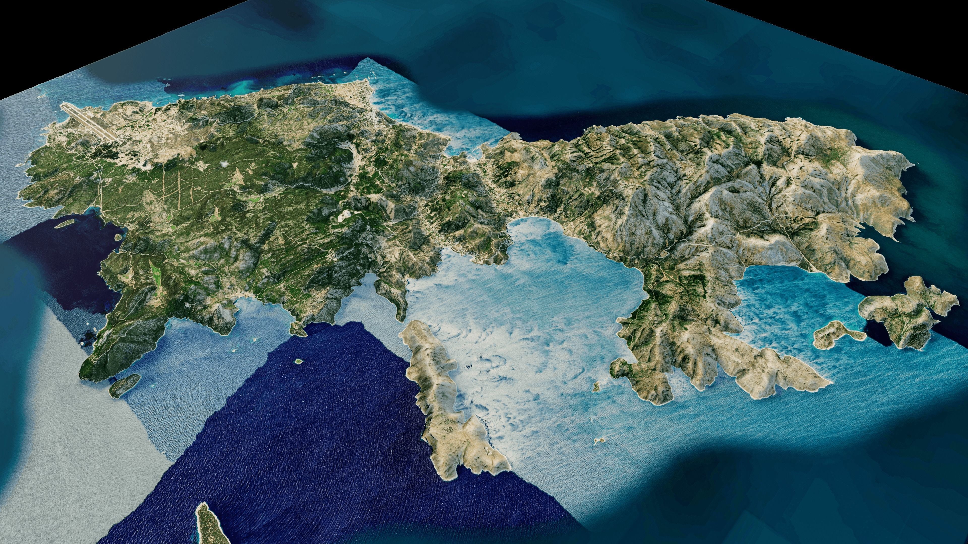 skyros island full 3d model terrain 3D model_7
