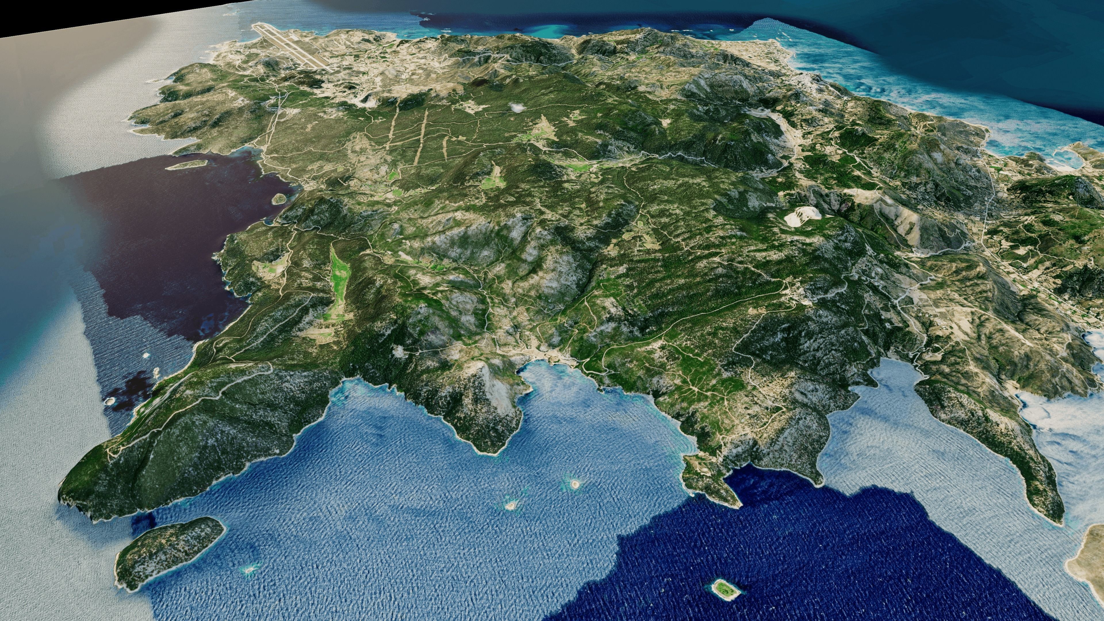 skyros island full 3d model terrain 3D model_4