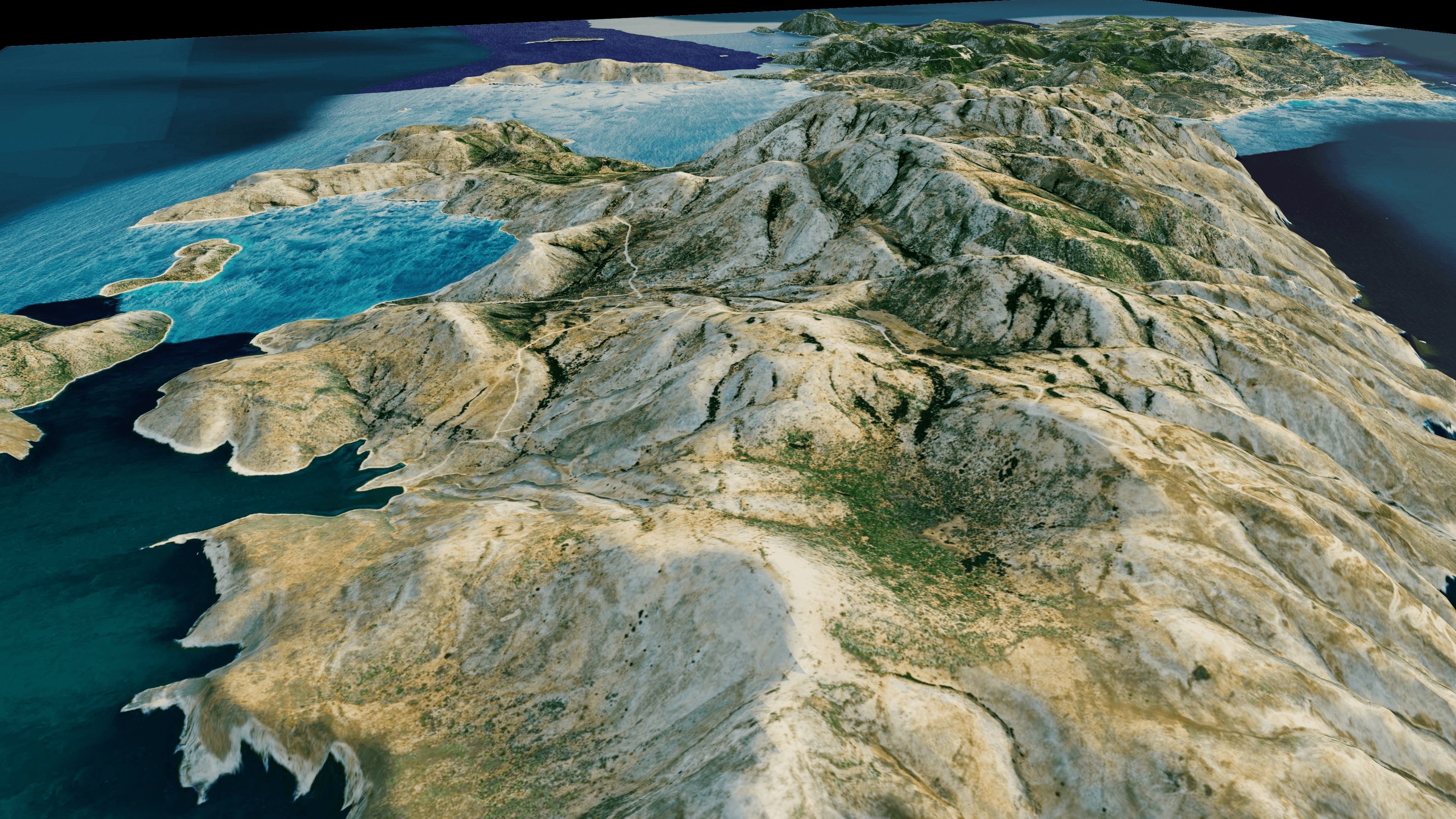 skyros island full 3d model terrain 3D model_9