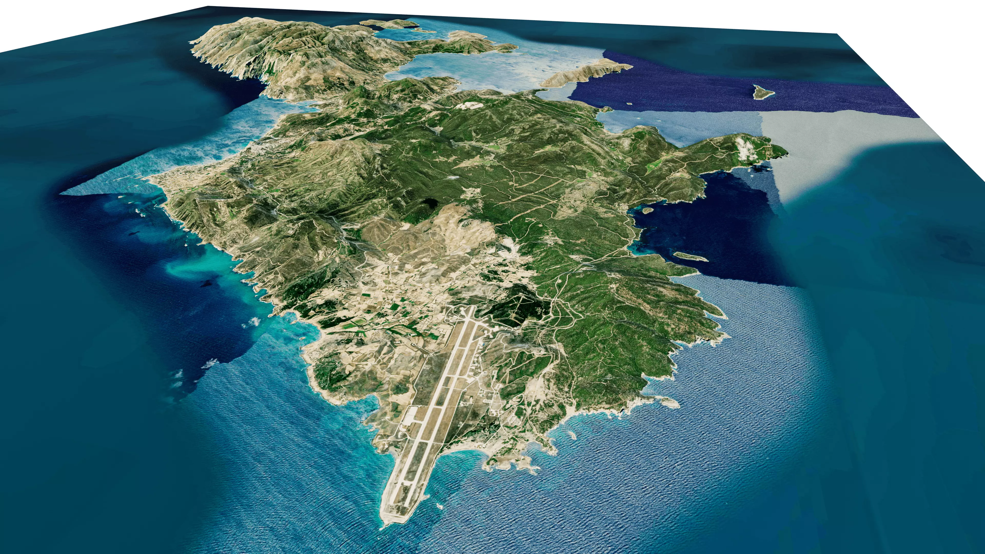 skyros island full 3d model terrain 3D model_0
