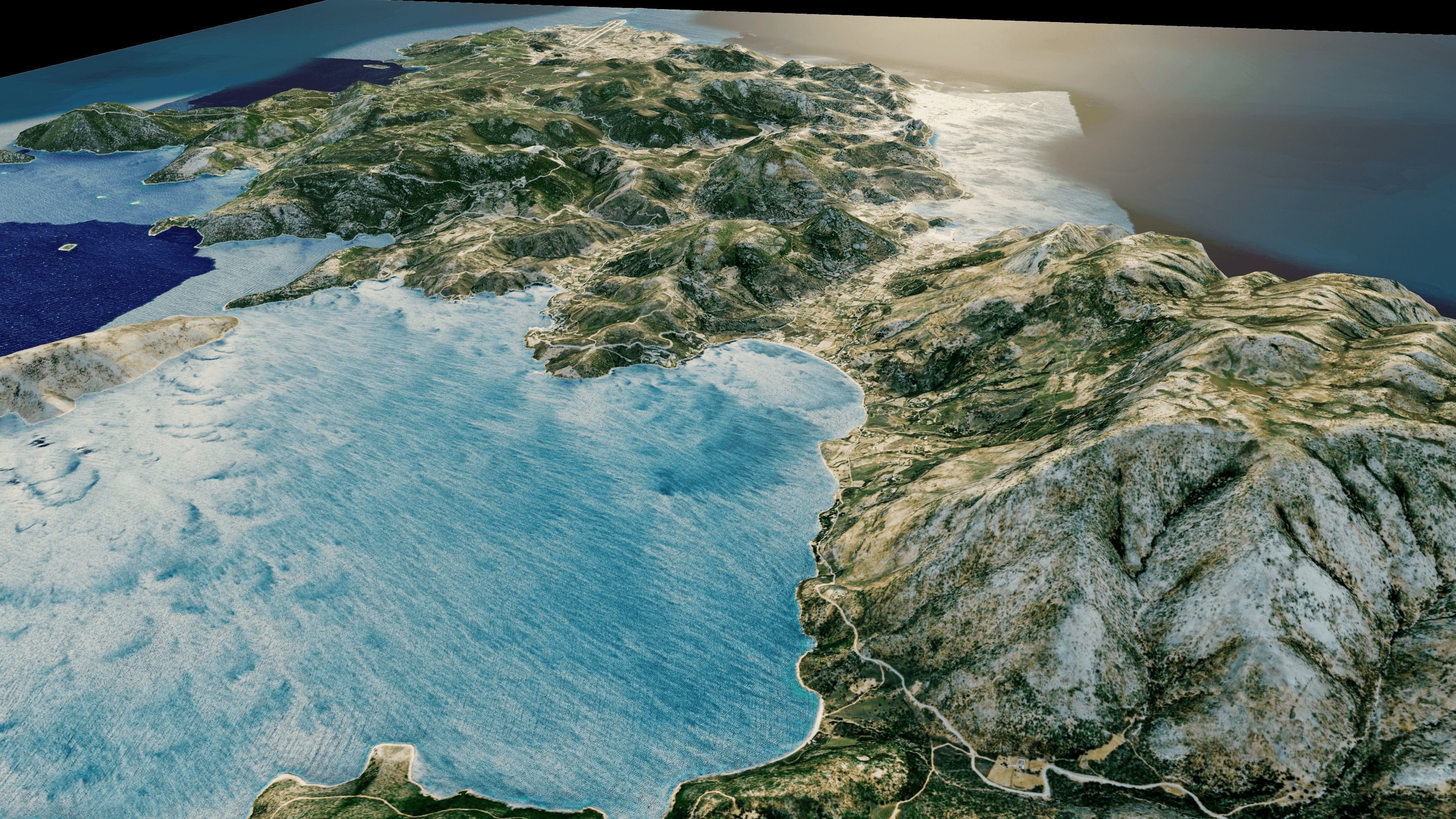 skyros island full 3d model terrain 3D model_8