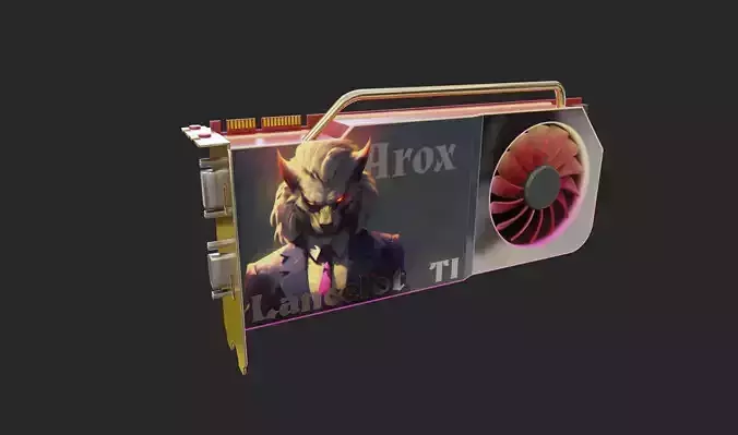 rgb gpu videocard game ready video card vga emissive light Low-poly 3D model