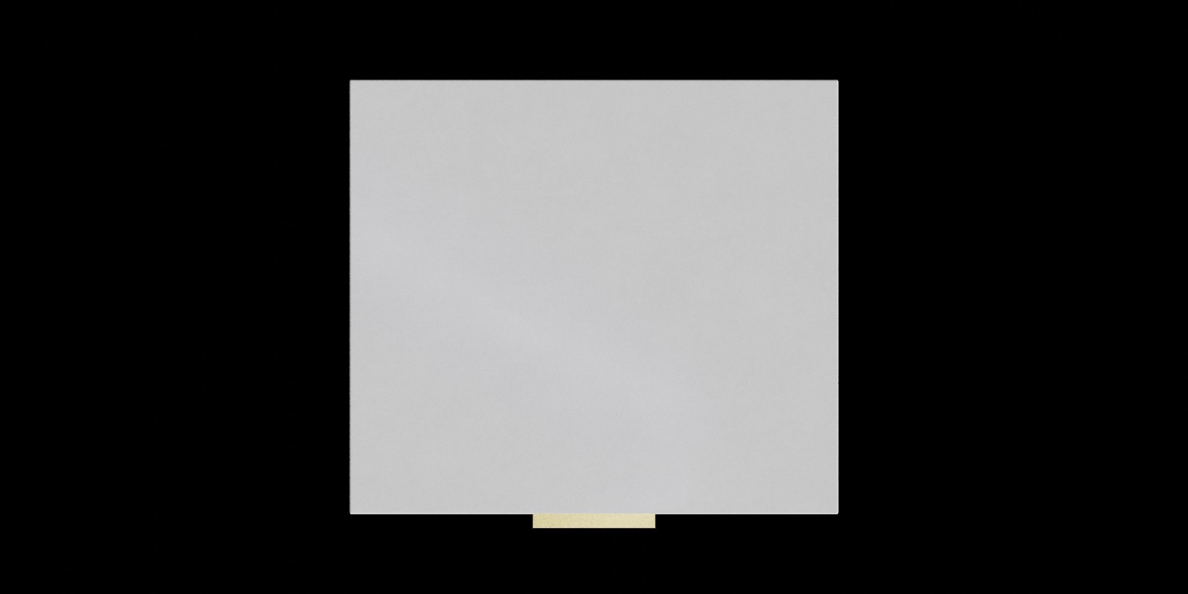 White And Gold Striking Carved Wave Pattern Nightstand 3D model_2