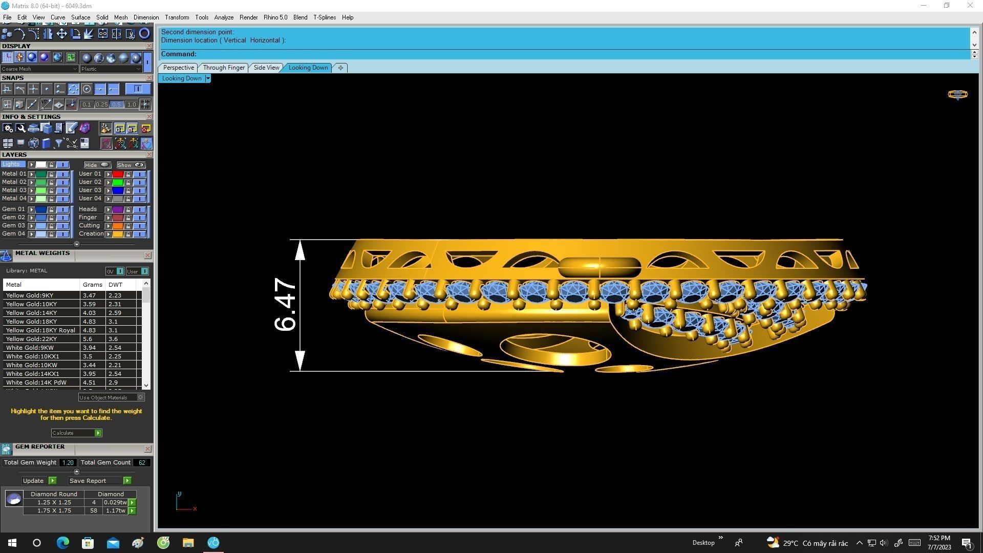 6049 fashion korean diamond pendant 3D print model_5