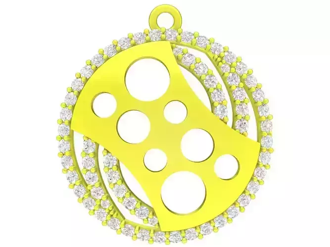 6049 fashion korean diamond pendant