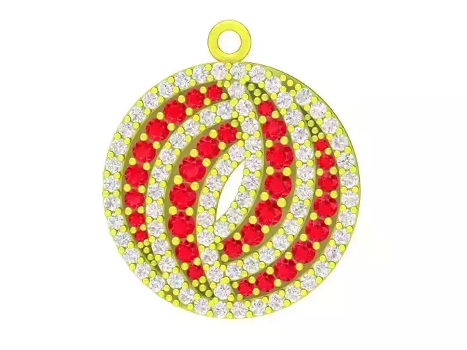 6054 korean diamond pendant