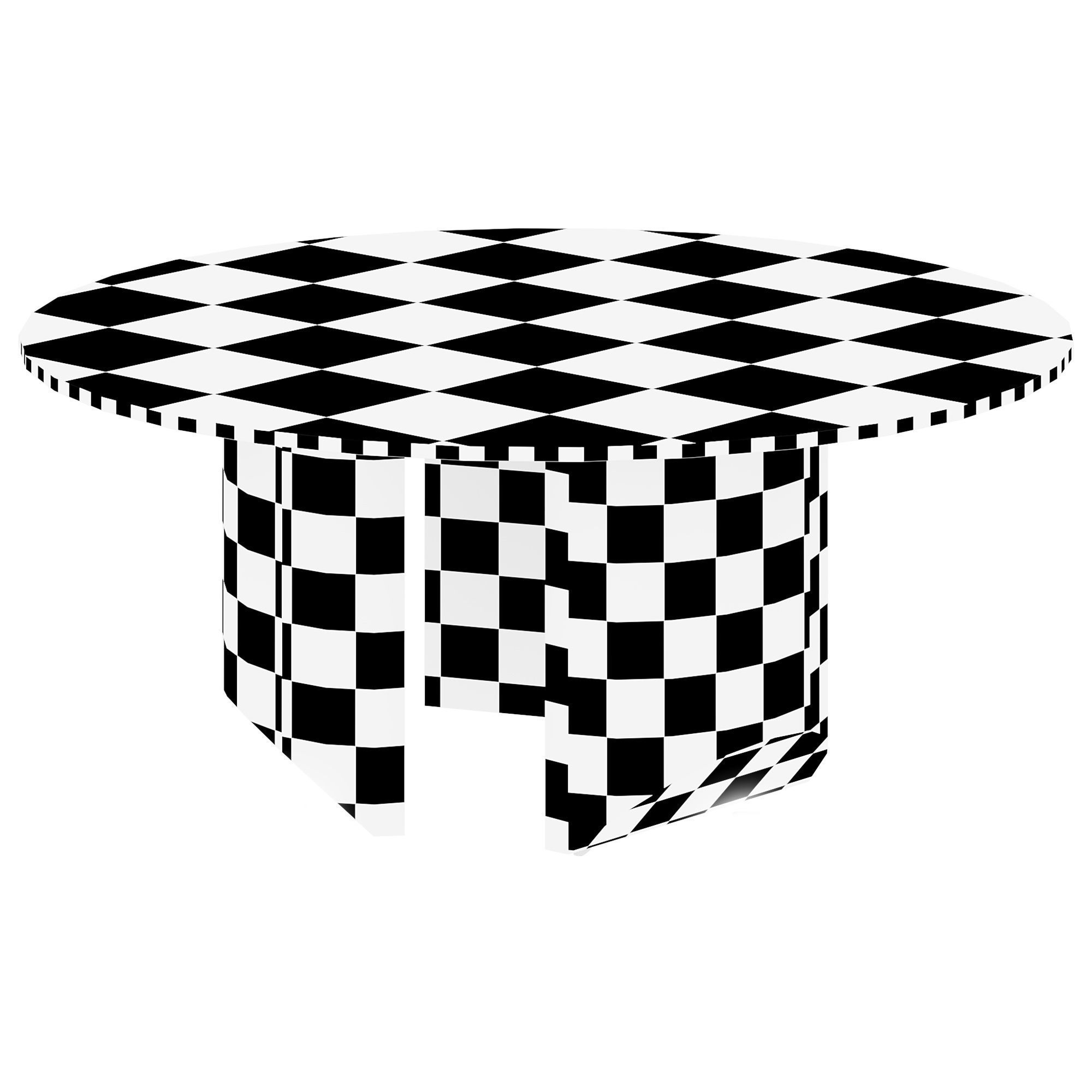 Wedge dining 3D model_4