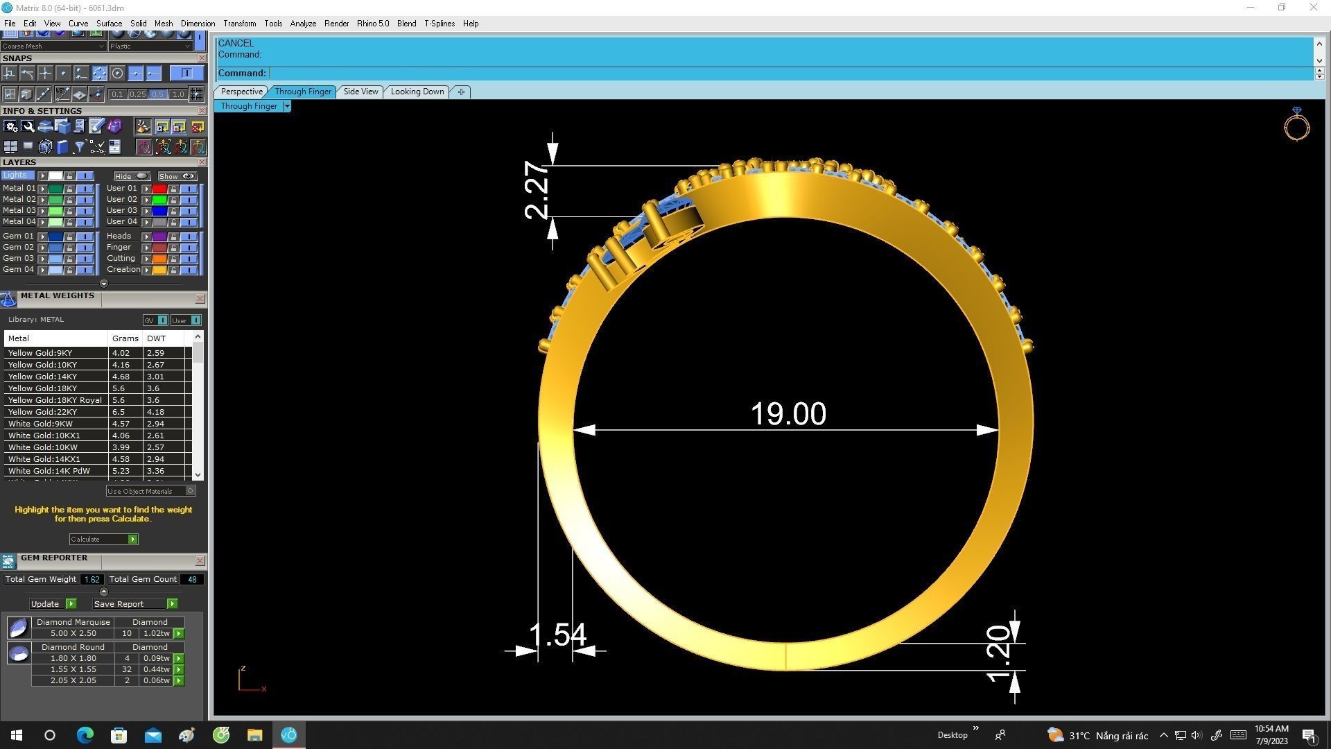 6061 korean art diamond ring 3D print model_6