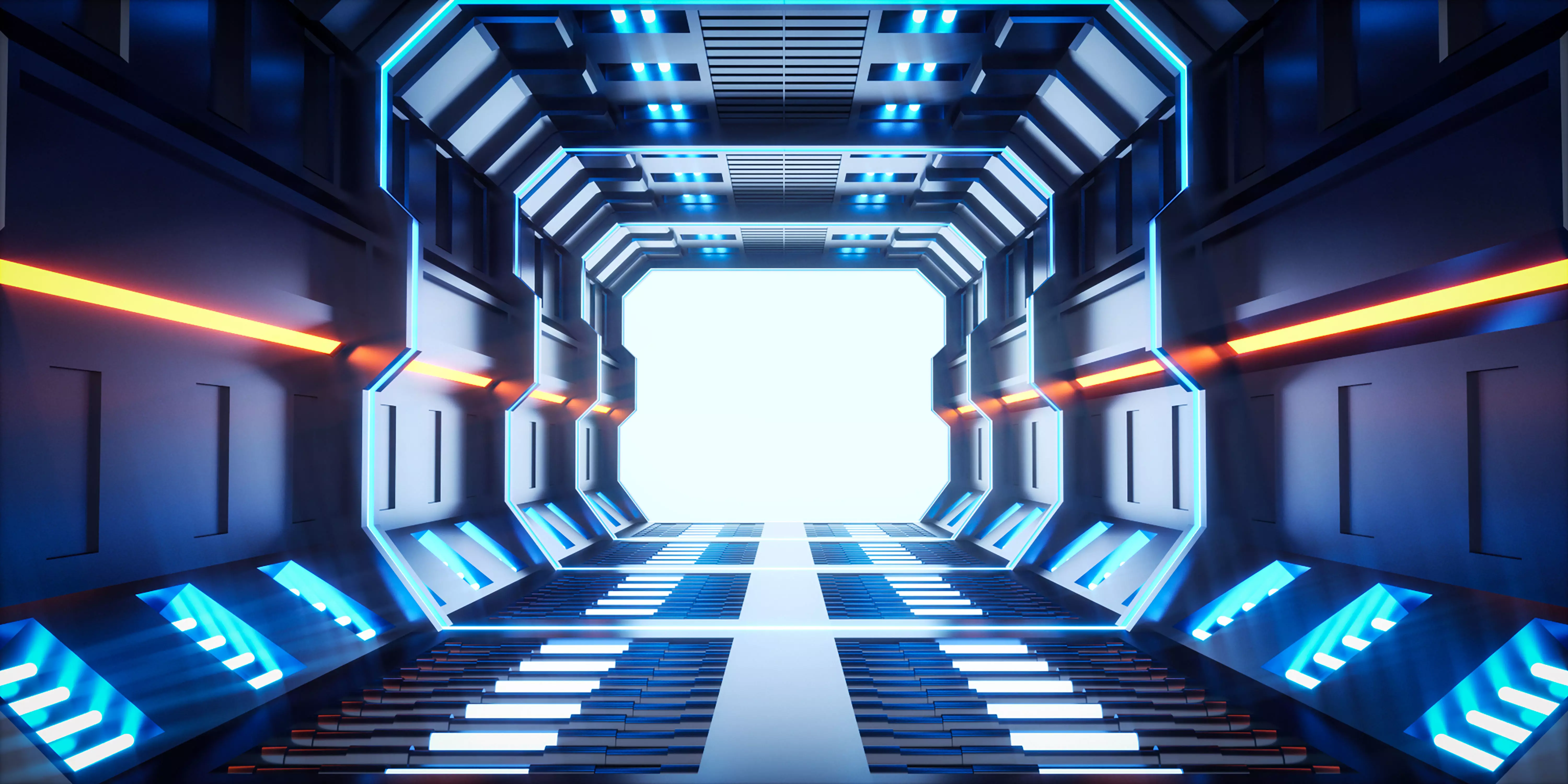 Science and technology tunnel 3D model_0