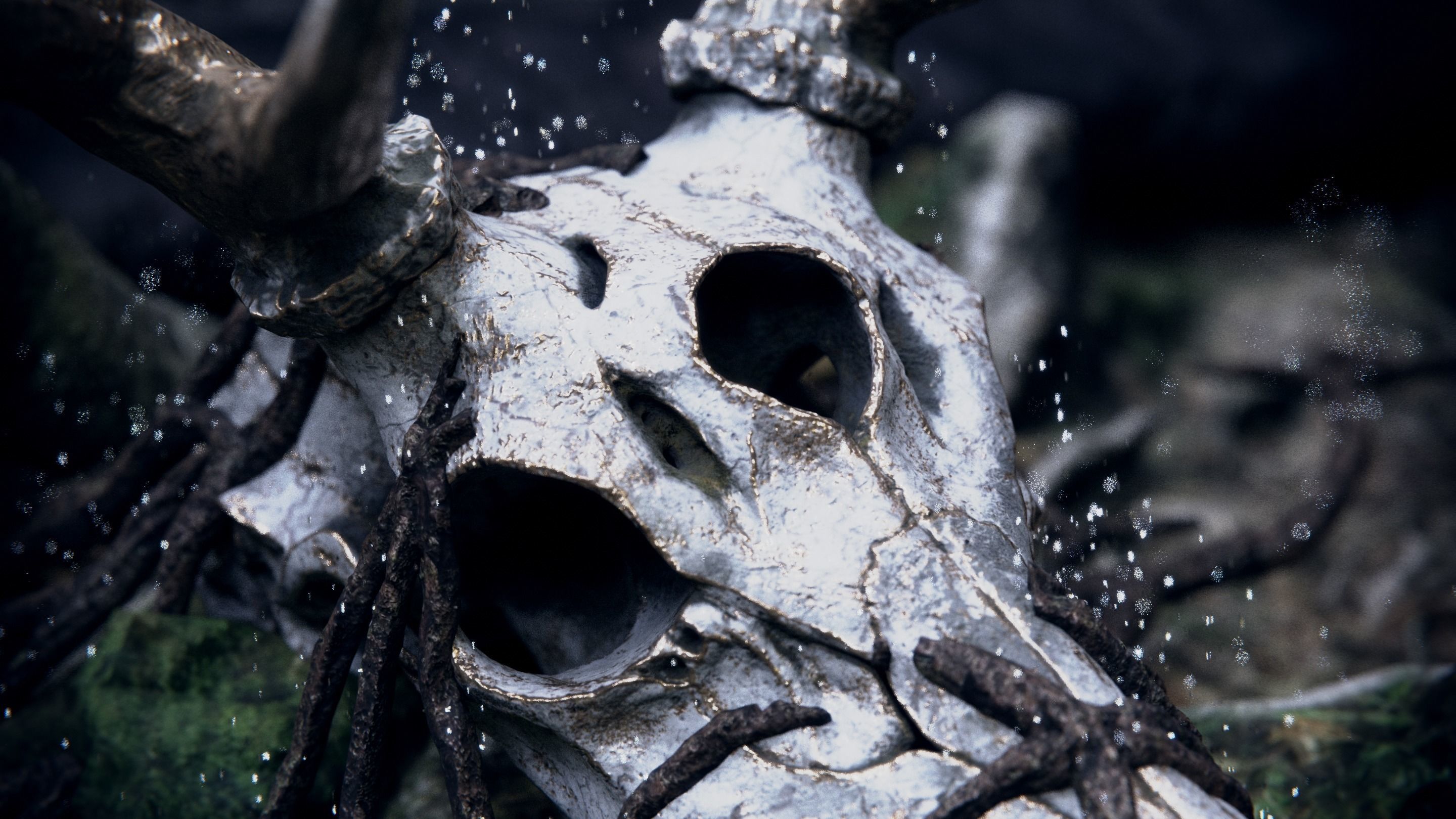 deer demon skull 3D model_12