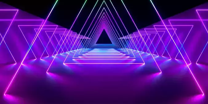 Cool light effect tunnel