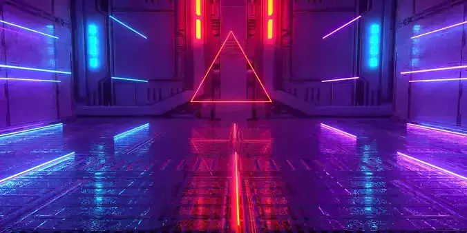 Cyberpunk space lights