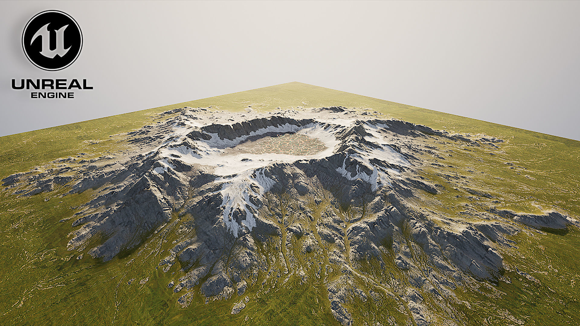 Volcano Mountain Range Version 1 3D model_16