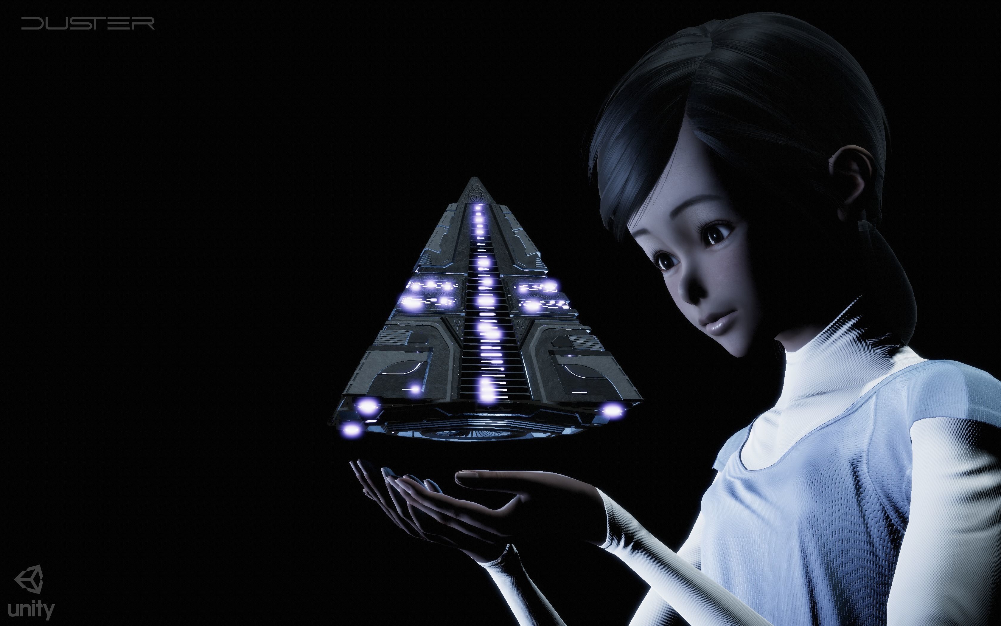 Pyramid Spaceship 3D model_8