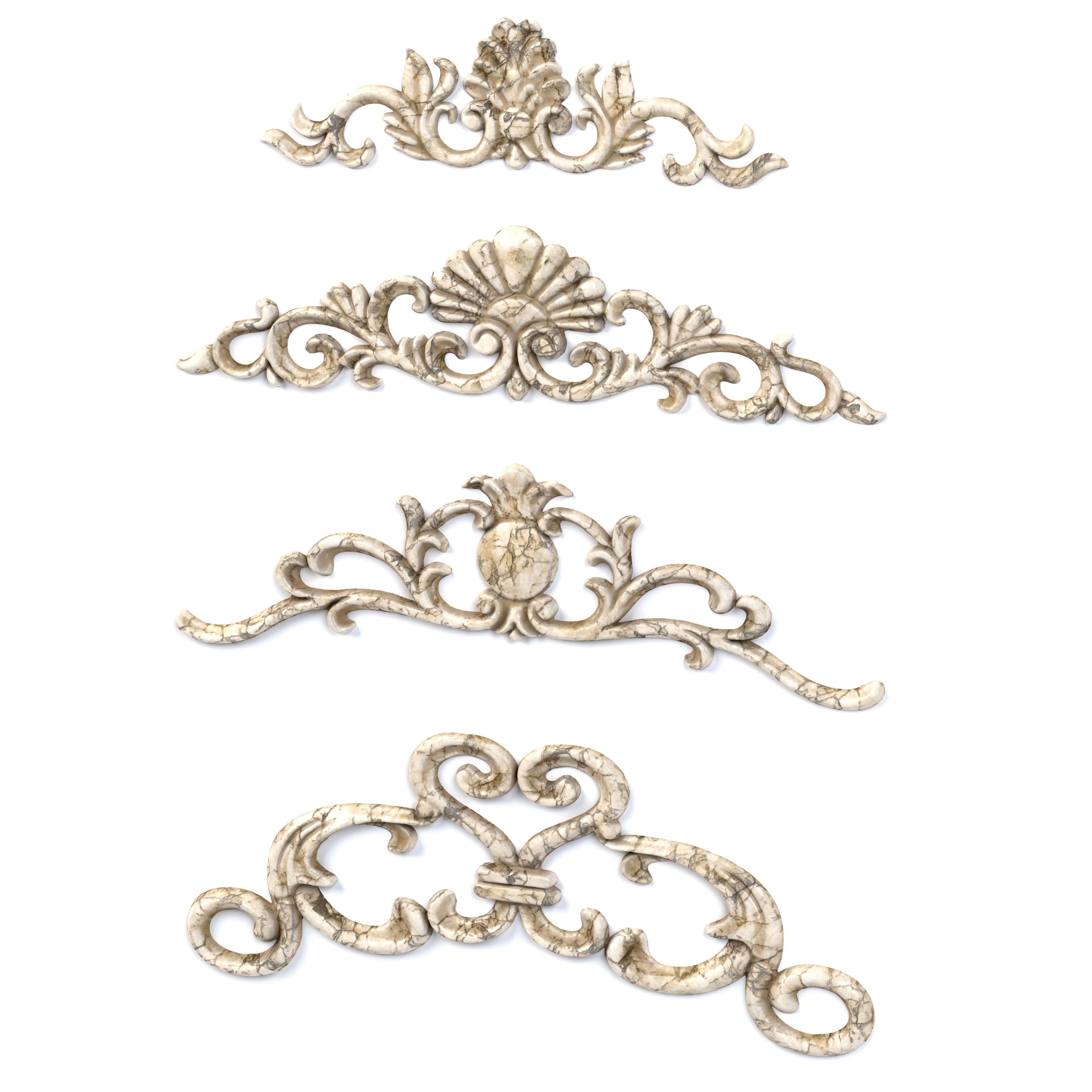 4 Low-Poly Ornament Vol 09-2 3D model_4