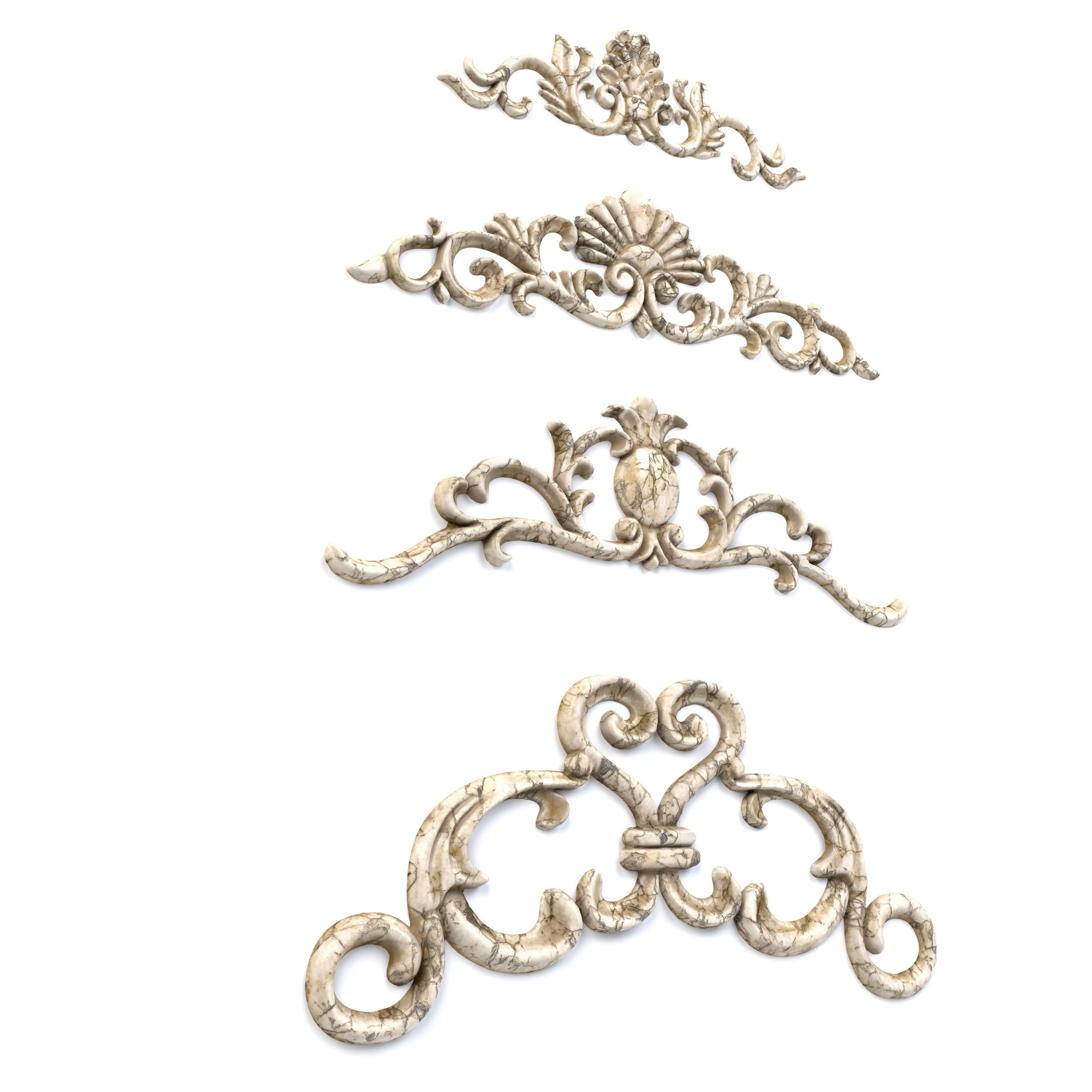 4 Low-Poly Ornament Vol 09-2 3D model_6