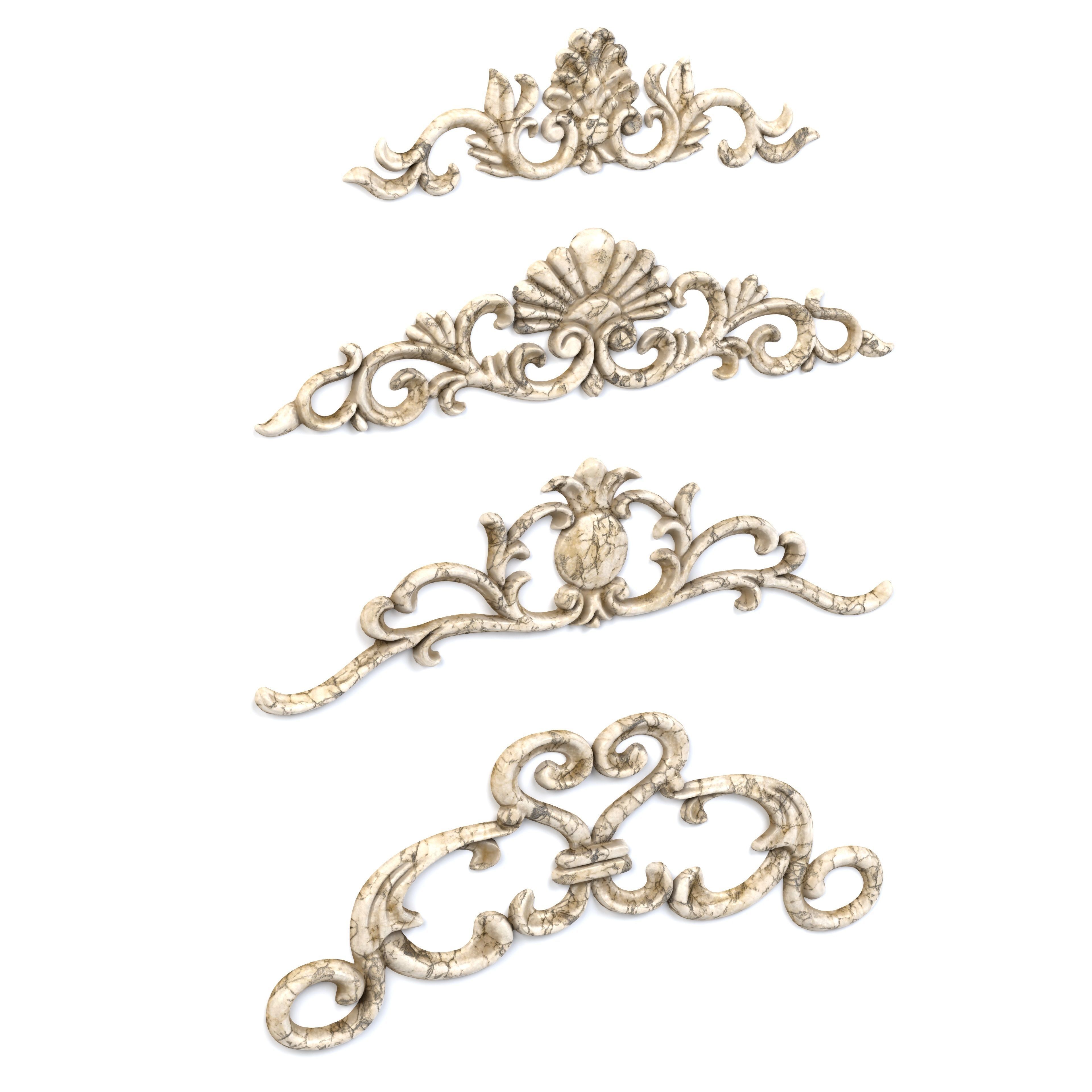 4 Low-Poly Ornament Vol 09-2 3D model_3