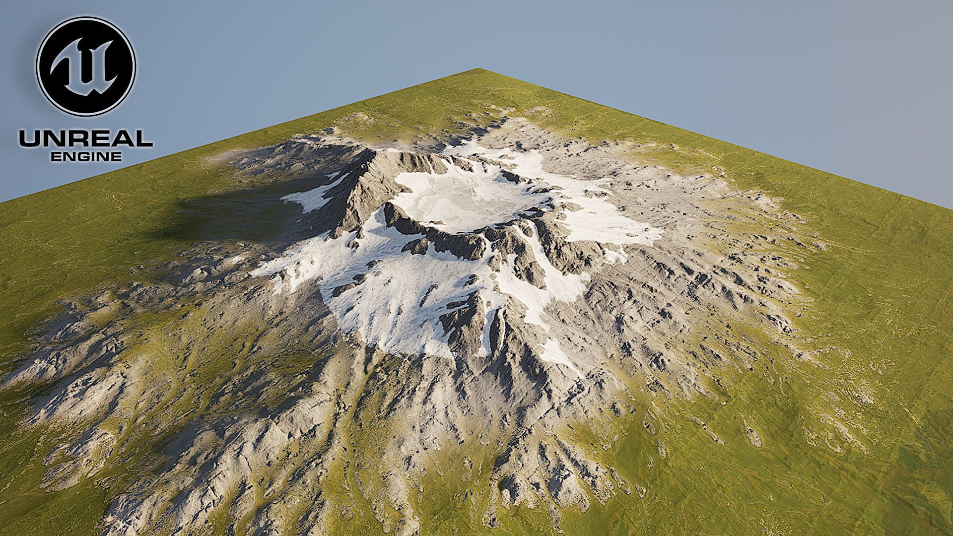 Volcano Mountain Range Version 2 3D model_17