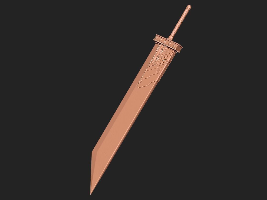 Final Fantasy VII - Buster sword 3D print model_4