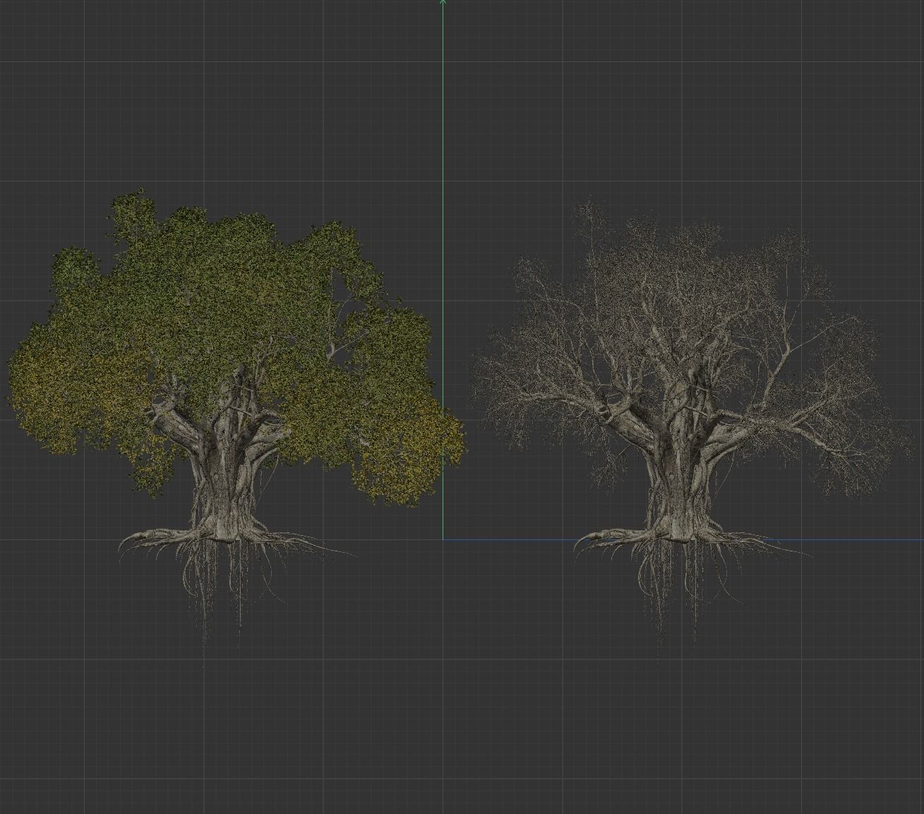 High quality Large banyan tree 05 3D model_3