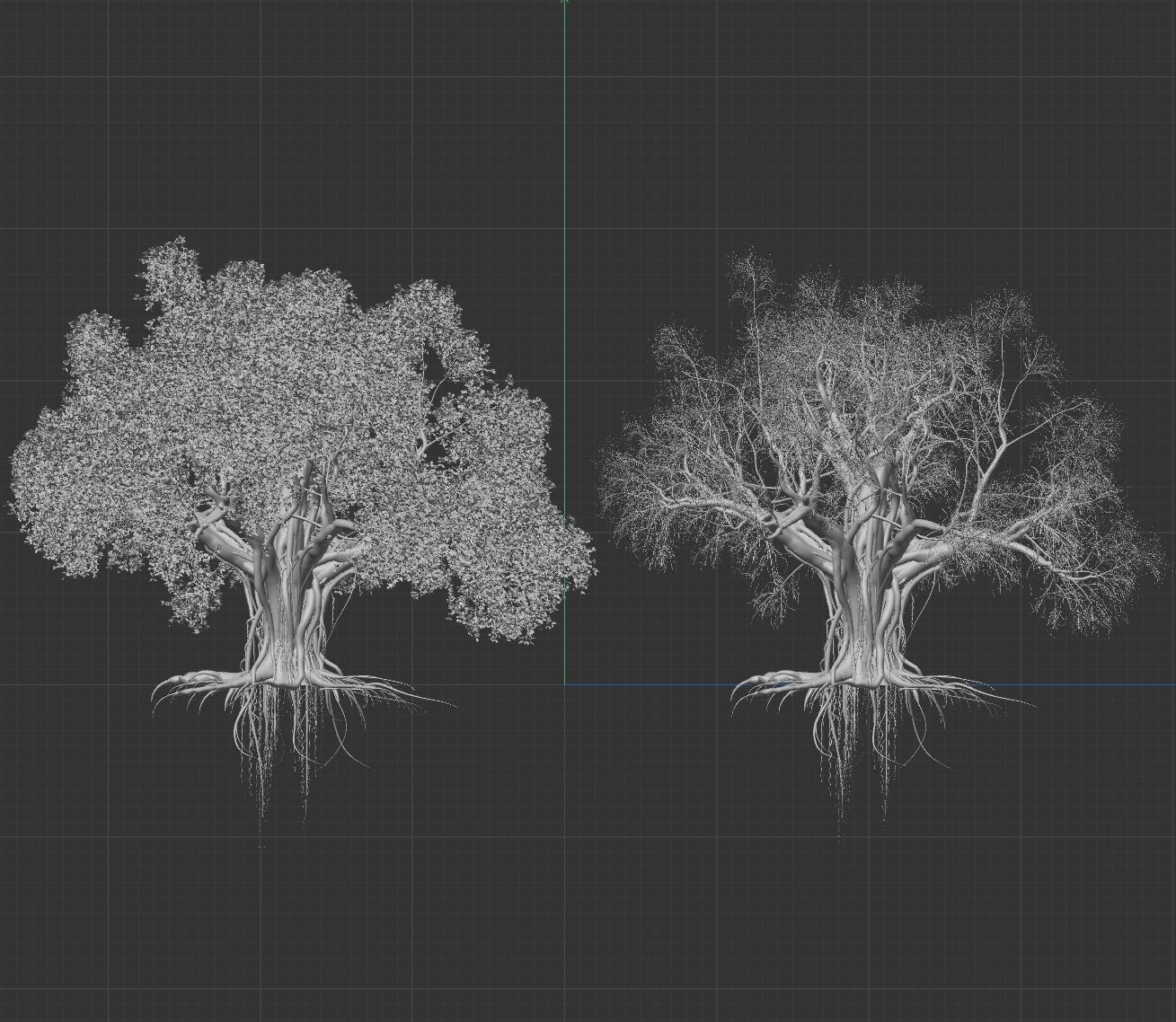 High quality Large banyan tree 05 3D model_4