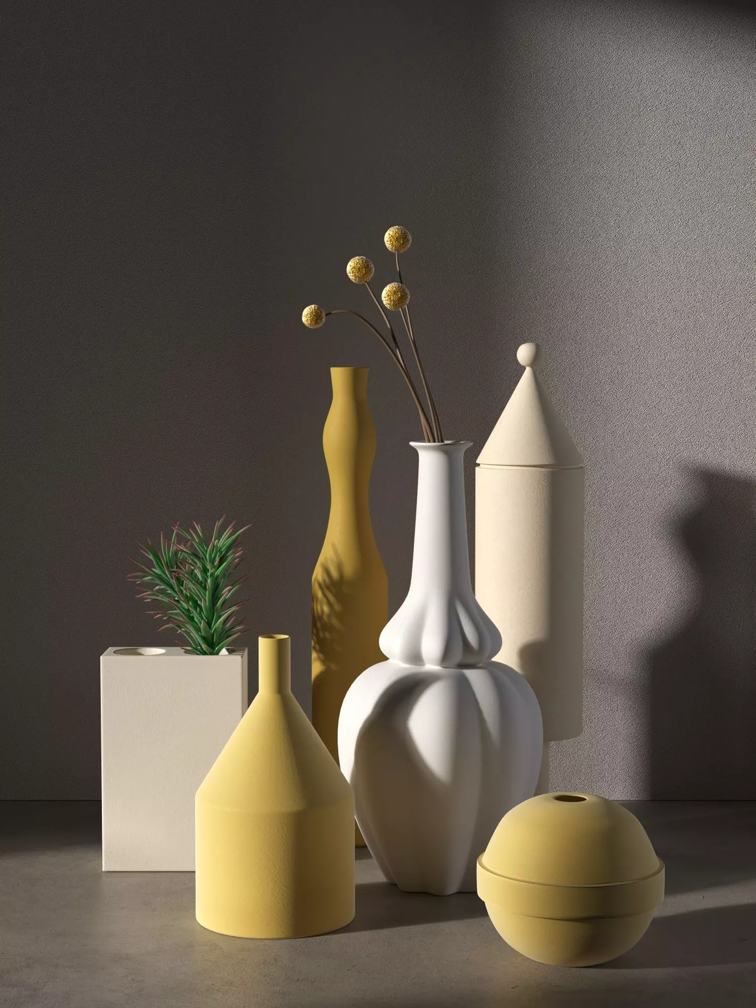 Vase Set 140 3D model_0