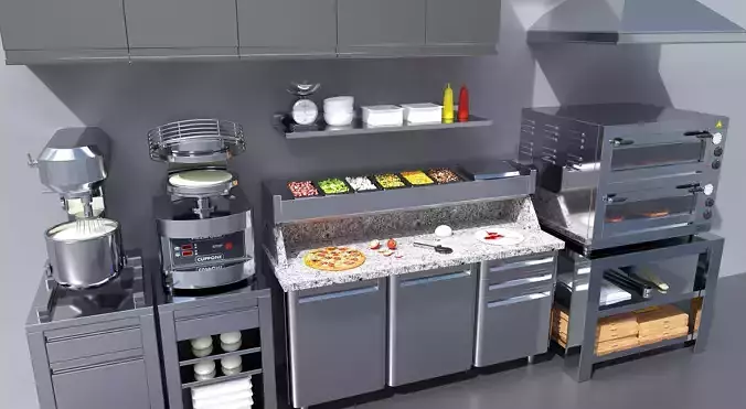 Equipment for pizzeria
