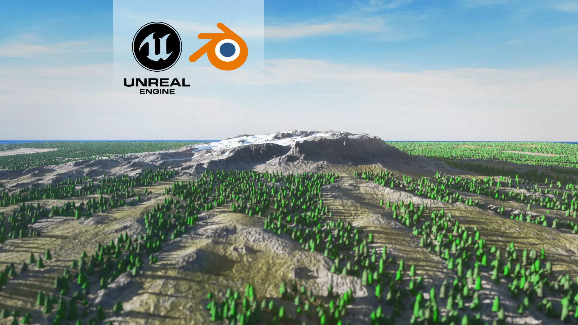 Volcano Mountain Range Version 5 3D model_0