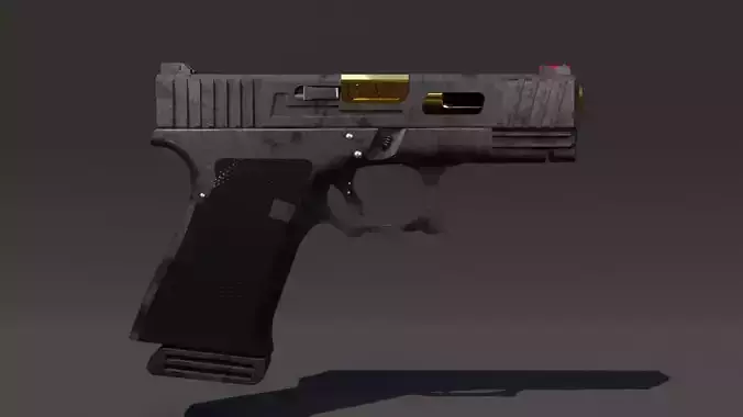 Glock Realistic 3D Free low-poly 3D model
