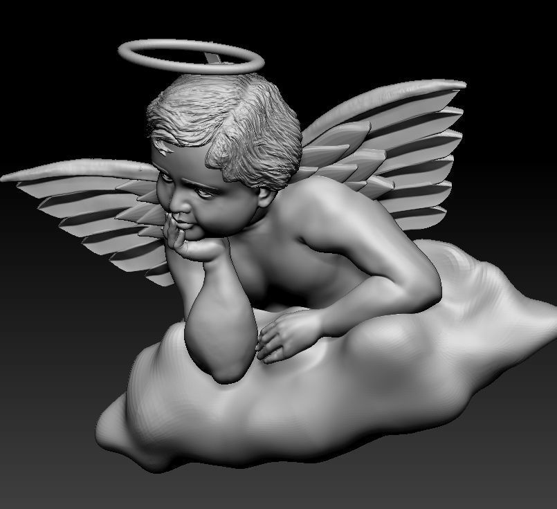 Angel Baby 3D print model_8