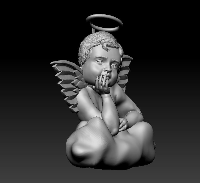 Angel Baby 3D print model_7