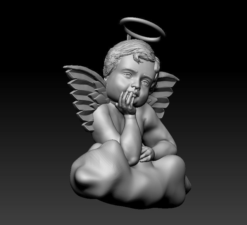 Angel Baby 3D print model_4