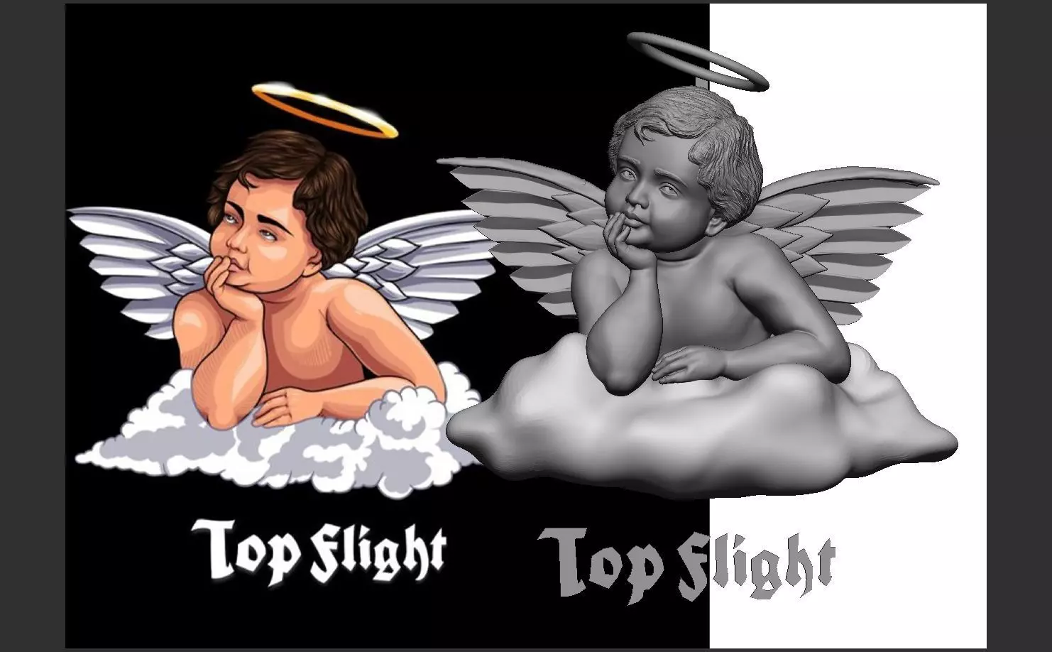 Angel Baby 3D print model_0