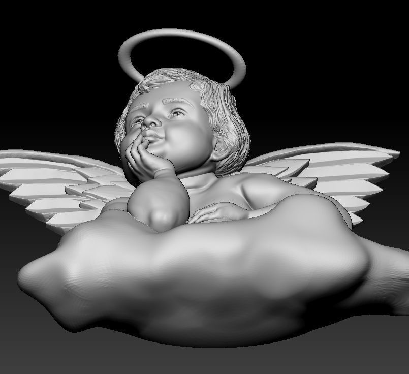 Angel Baby 3D print model_9