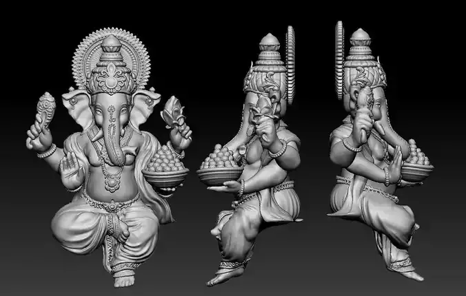 Ganesha Idol 3D print model