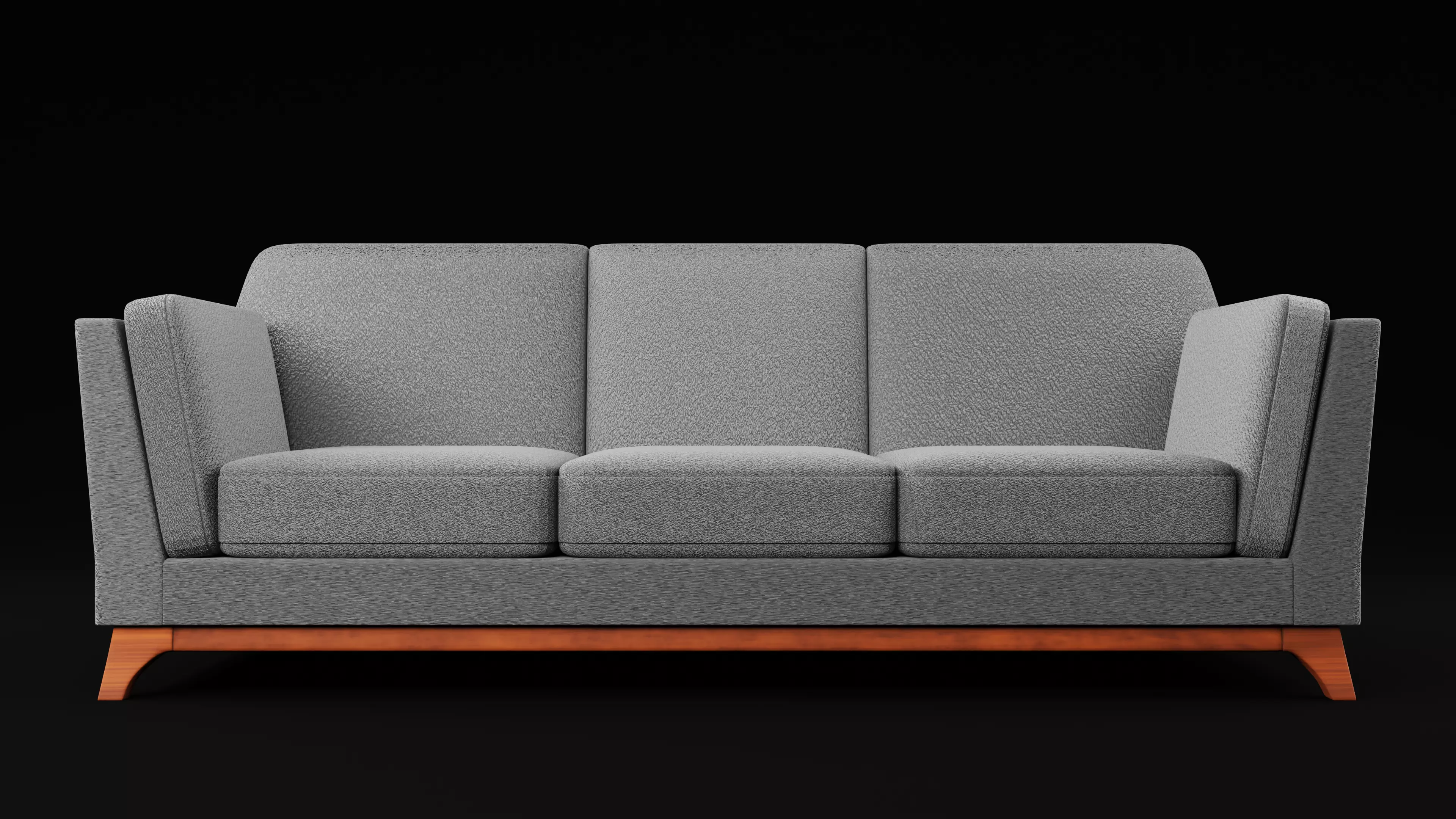 New Boston 3 Seater Sofa Modal Low-poly 3D model_0