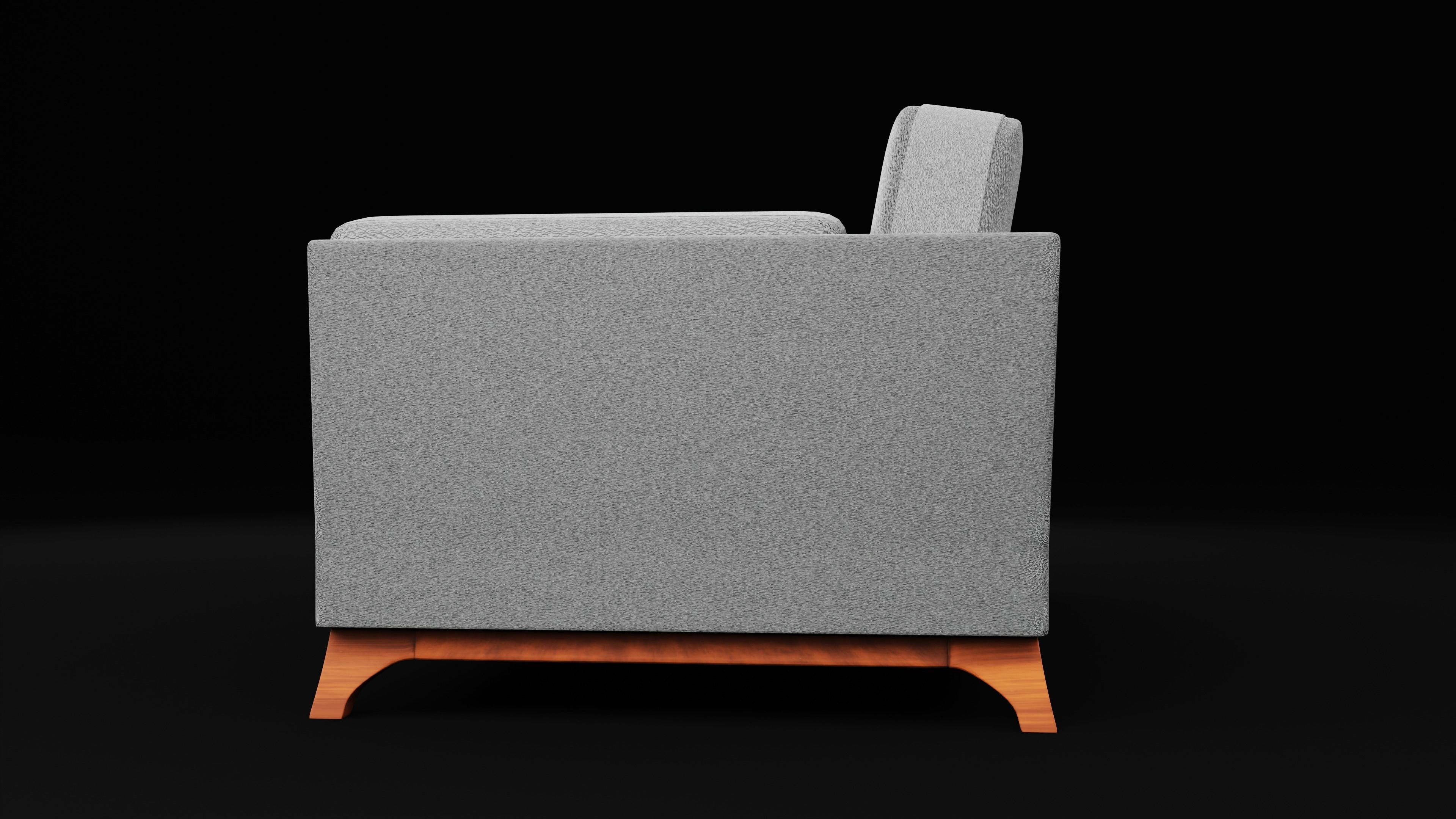 New Boston 3 Seater Sofa Modal Low-poly 3D model_3