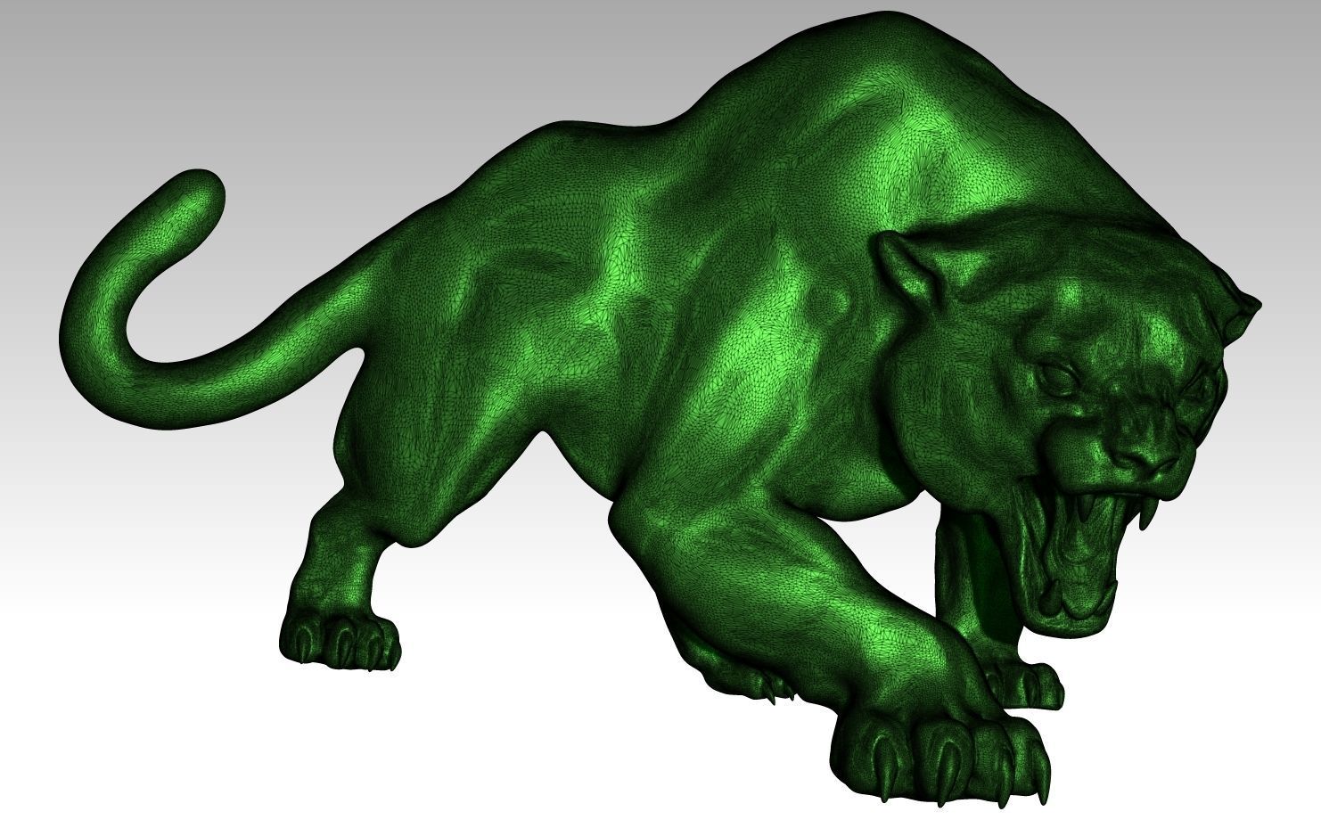 Puma Barelief ready to print 3D print model_2