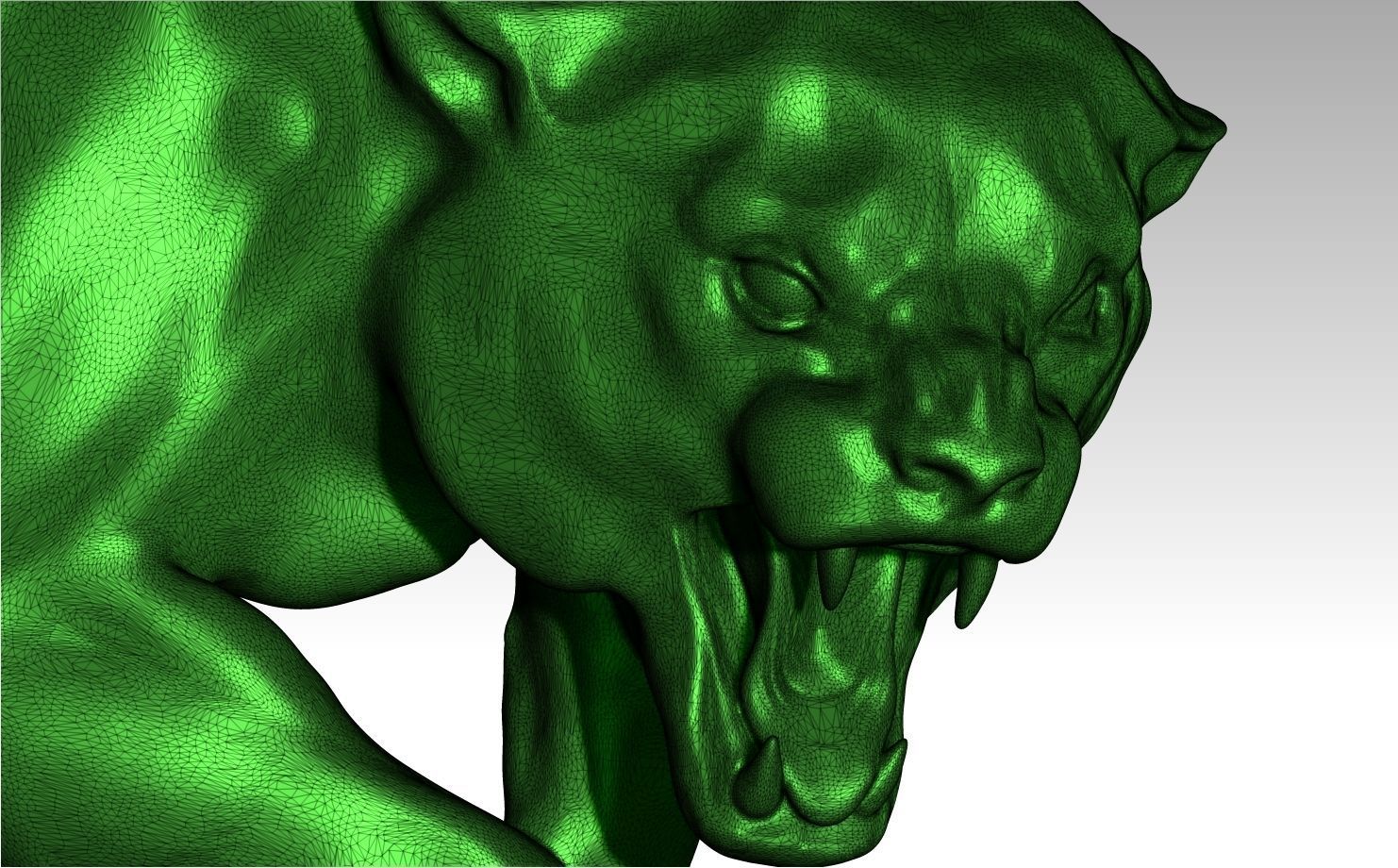 Puma Barelief ready to print 3D print model_3