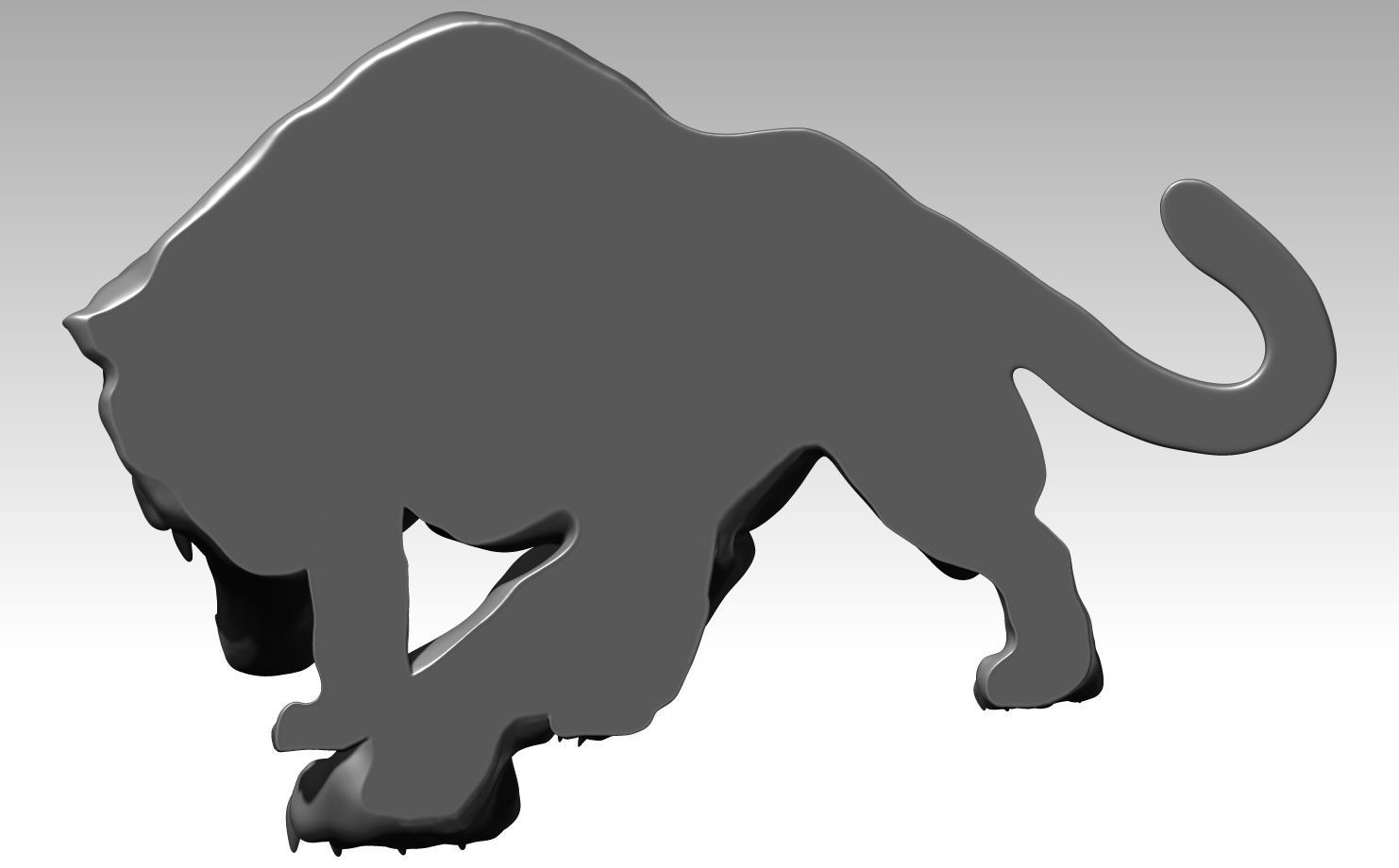 Puma Barelief ready to print 3D print model_1