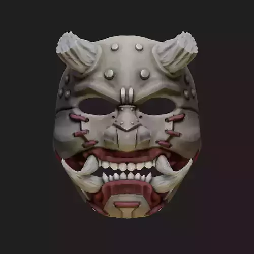 Oni Mask 7 Broken Horn Rev Version
