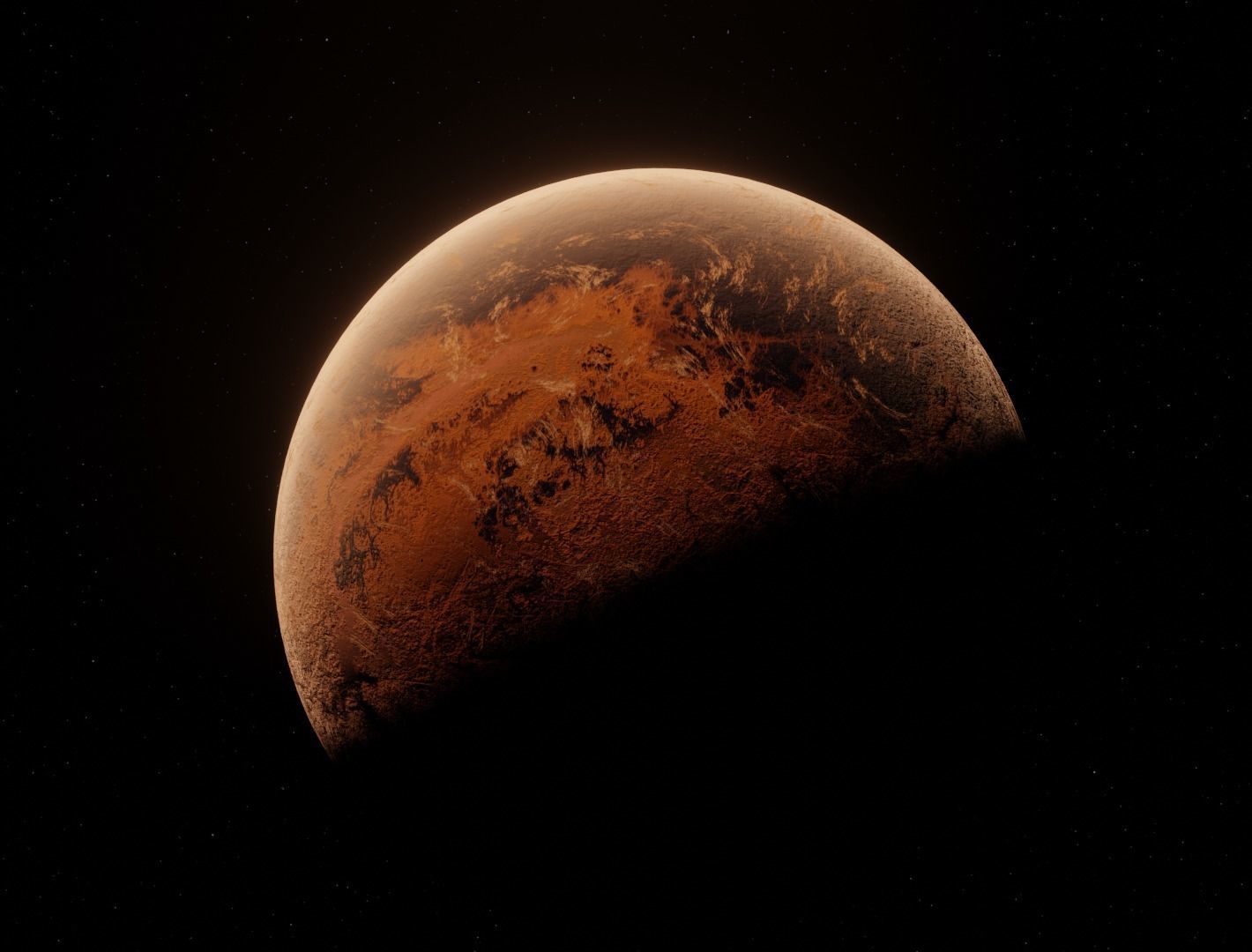 Planet Space Ready to game  Low-poly 3D model_11